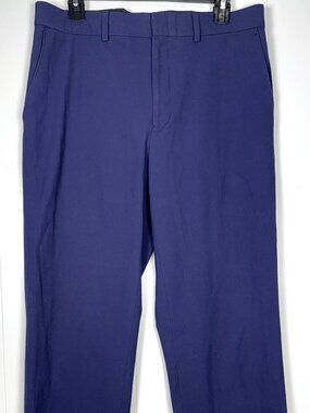 Ralph Lauren Slim Fit Navy Blue Chino Dress Pants Trousers Slacks 33x32 33W 32L